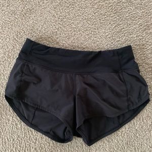 Lululemon hotty hot shorts, 2.5”, black, size 2; $55